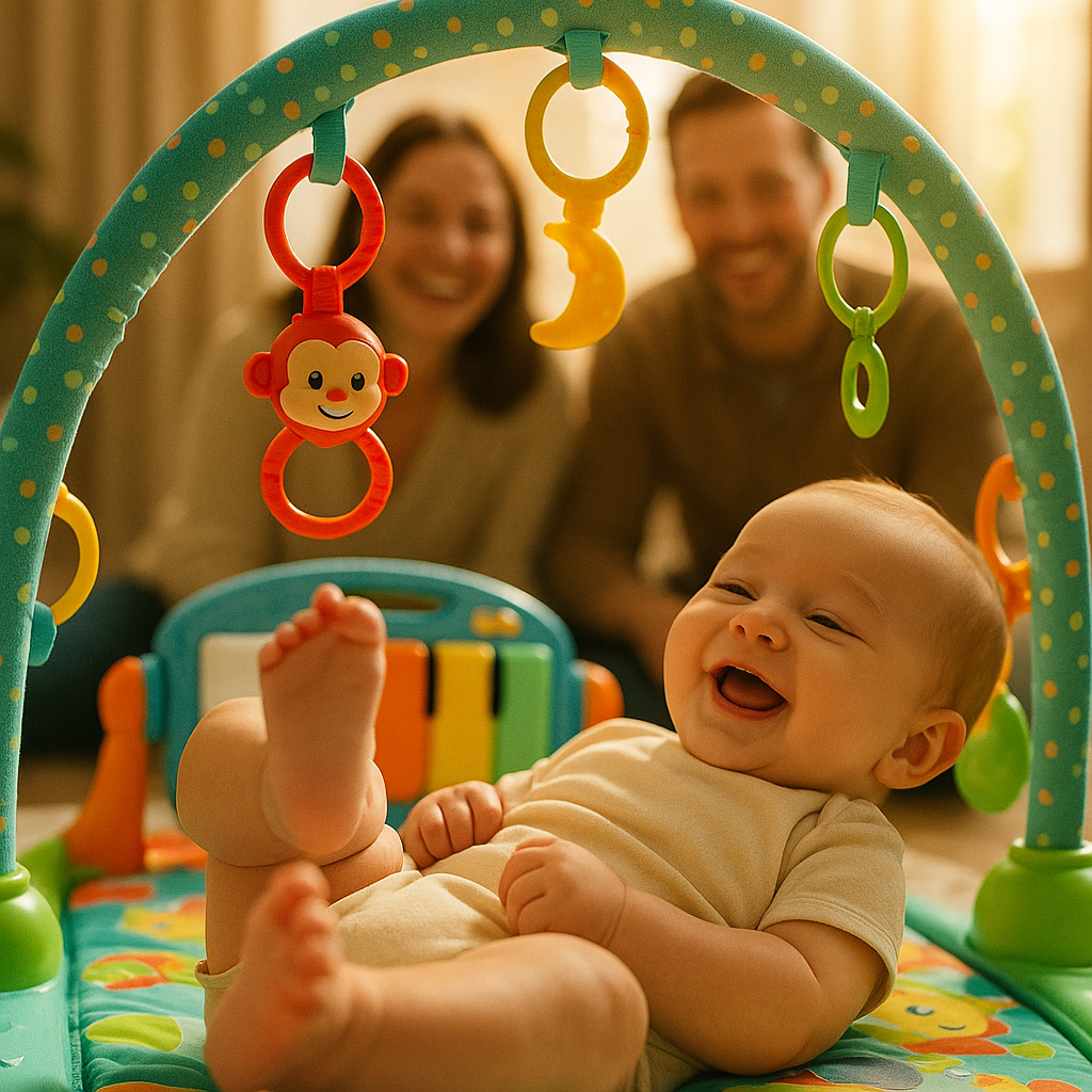 Gimnasio para bebes con piano musical