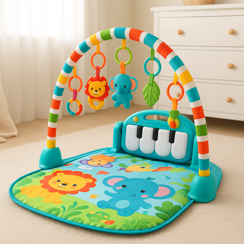 Gimnasio para bebes con piano musical