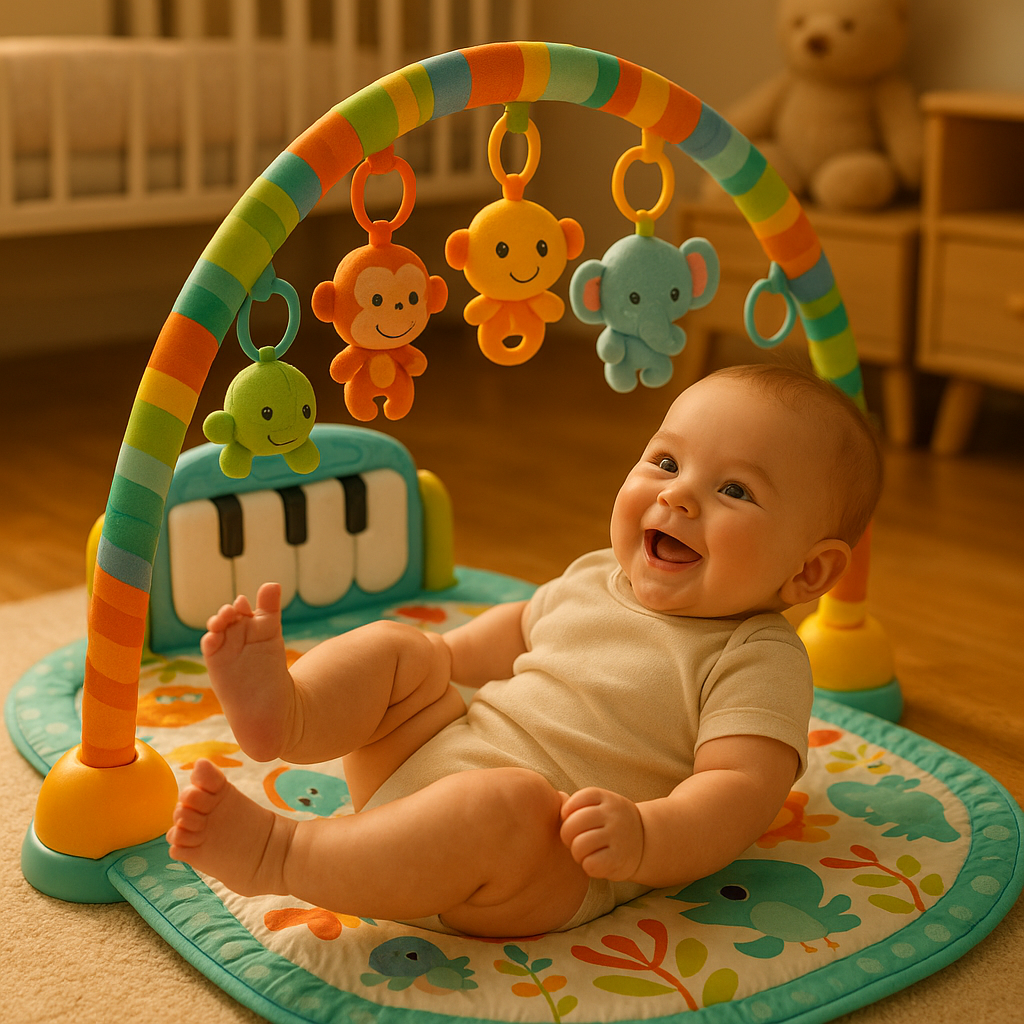 Gimnasio para bebes con piano musical
