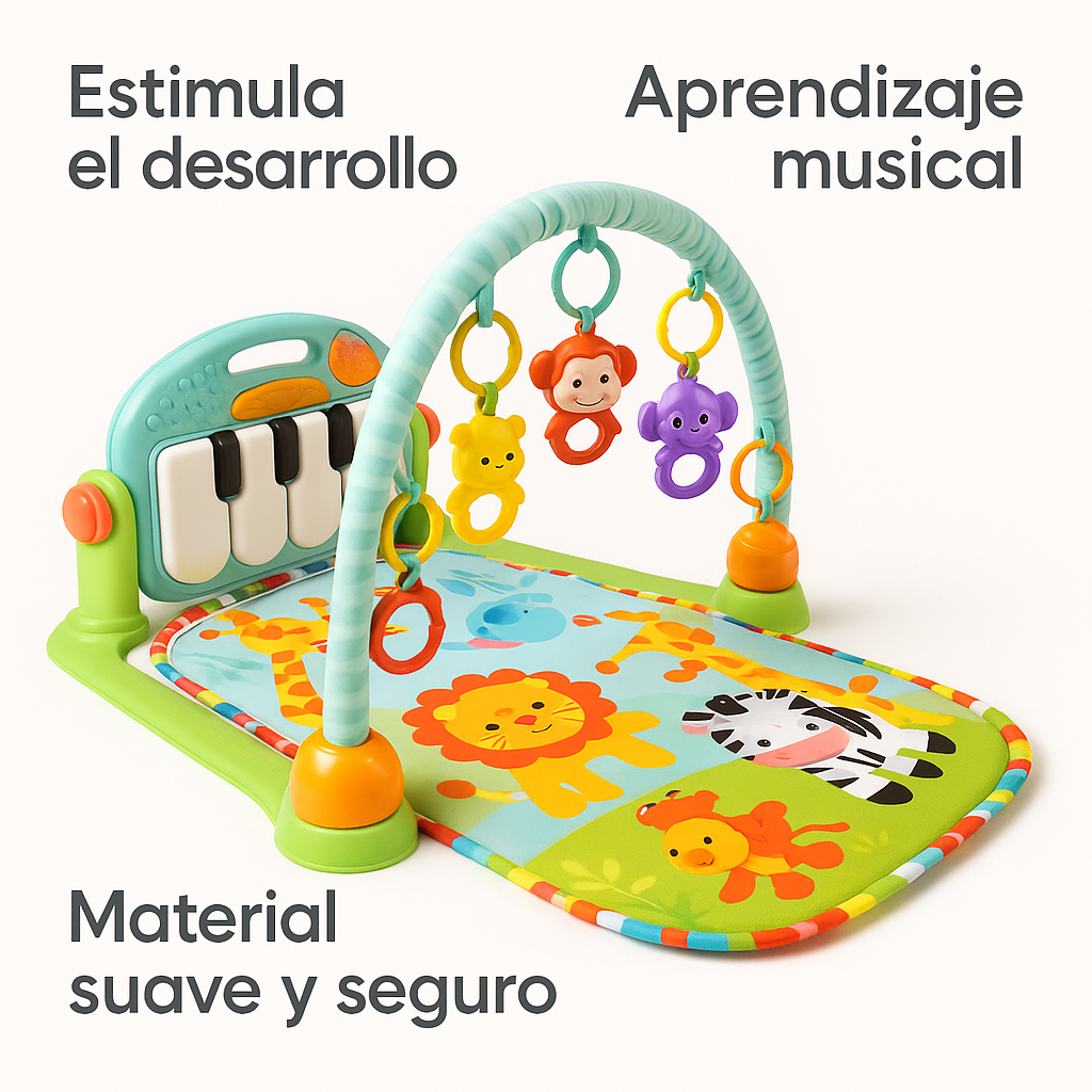Gimnasio para bebes con piano musical